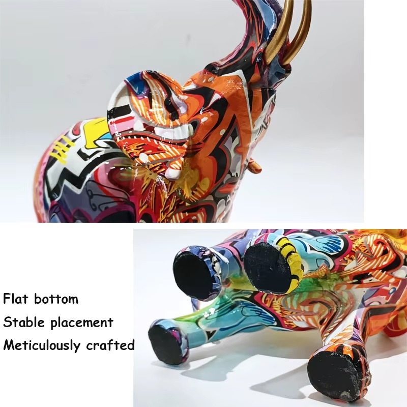 Graffiti Elephant Statue