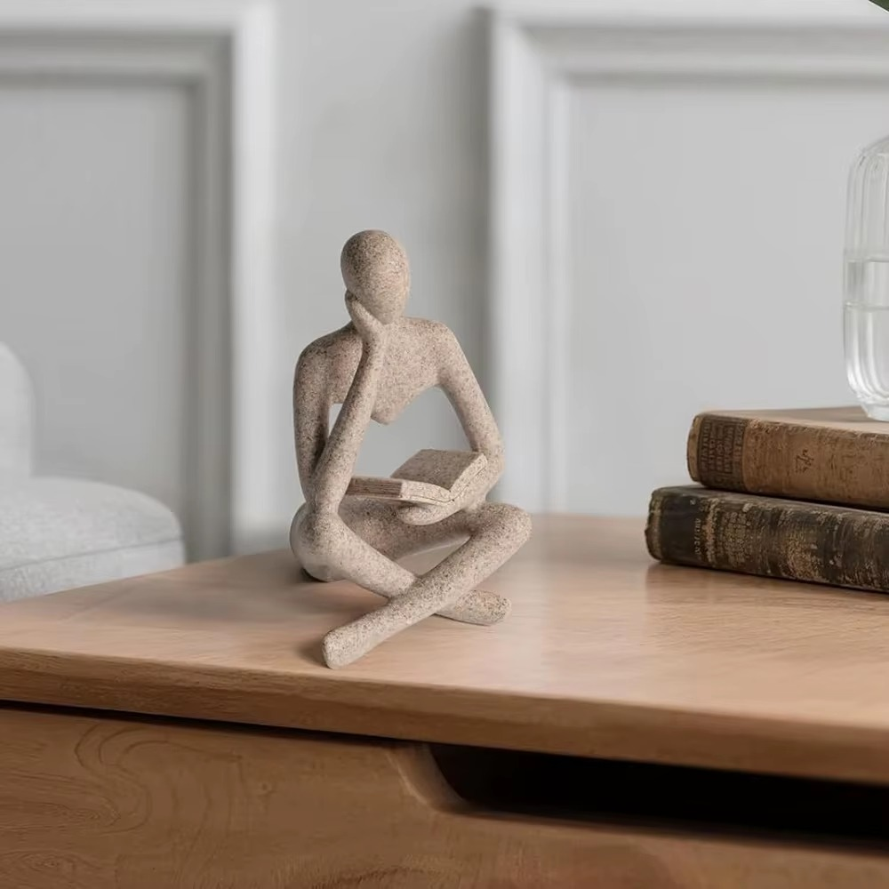Handmade Thinking Figurine