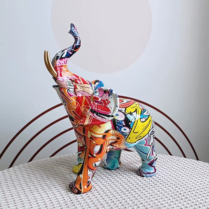 Graffiti Elephant Statue