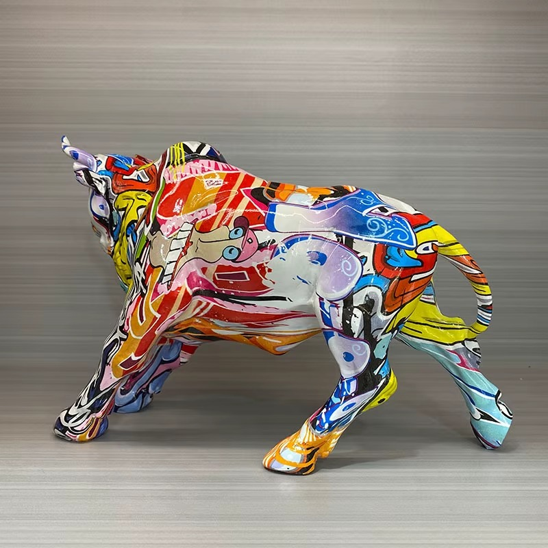 Pop Art Bull Figurine