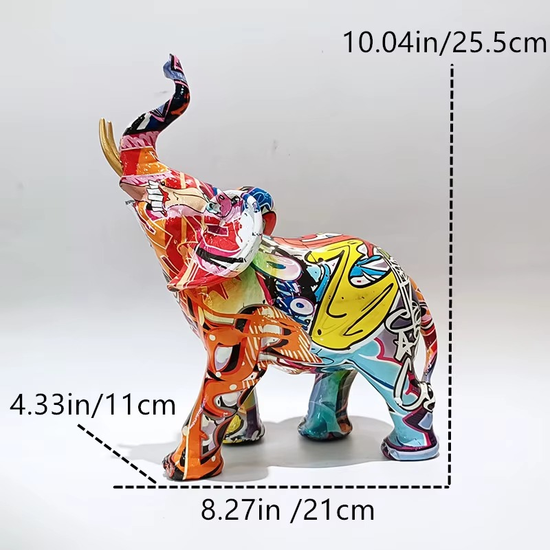 Graffiti Elephant Statue