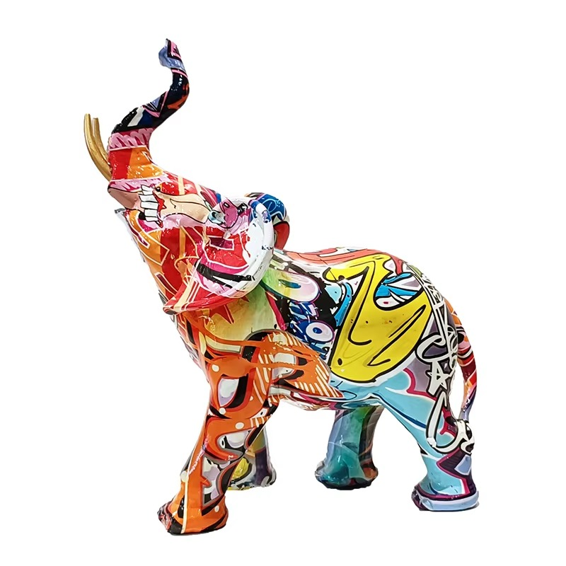 Graffiti Elephant Statue