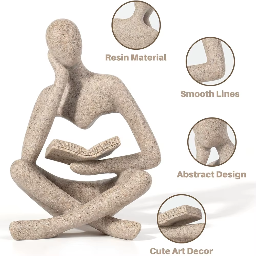 Handmade Thinking Figurine
