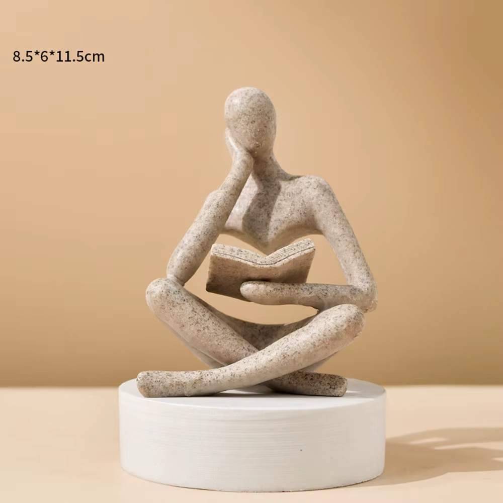 Handmade Thinking Figurine
