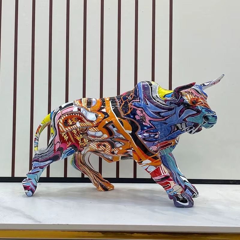 Pop Art Bull Figurine