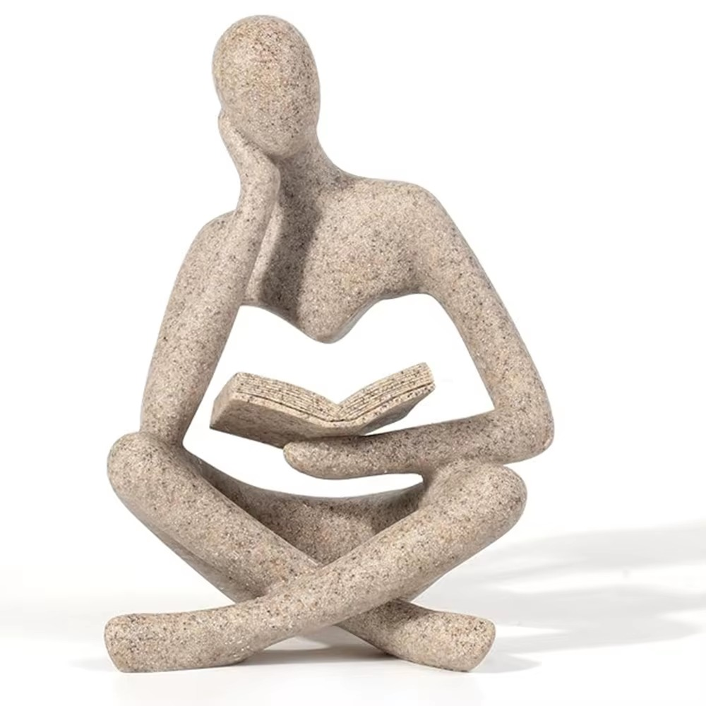 Handmade Thinking Figurine