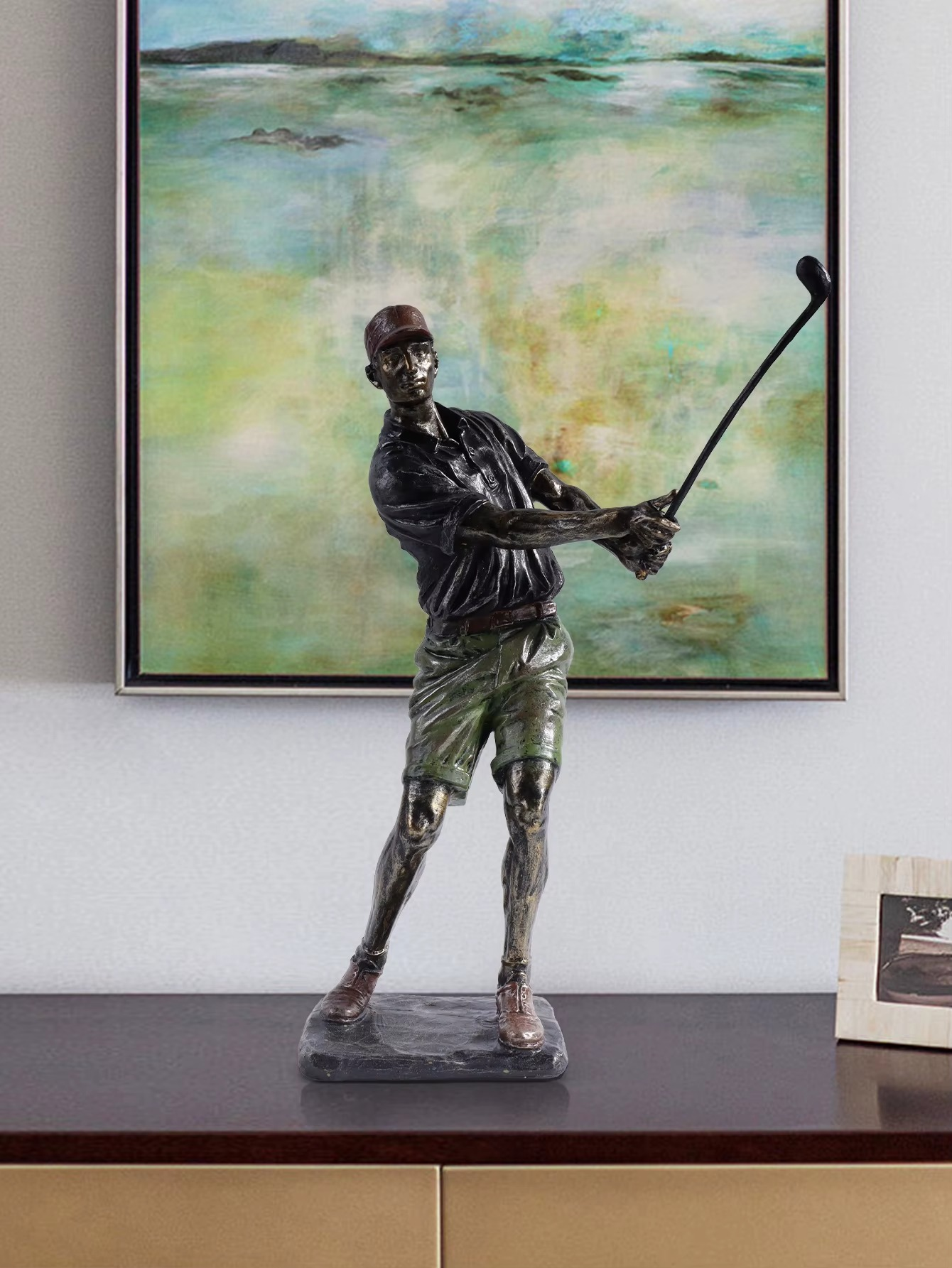 Golf Swing Statue