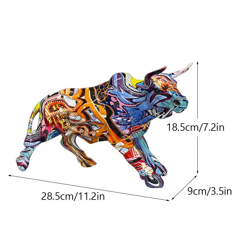 Pop Art Bull Figurine