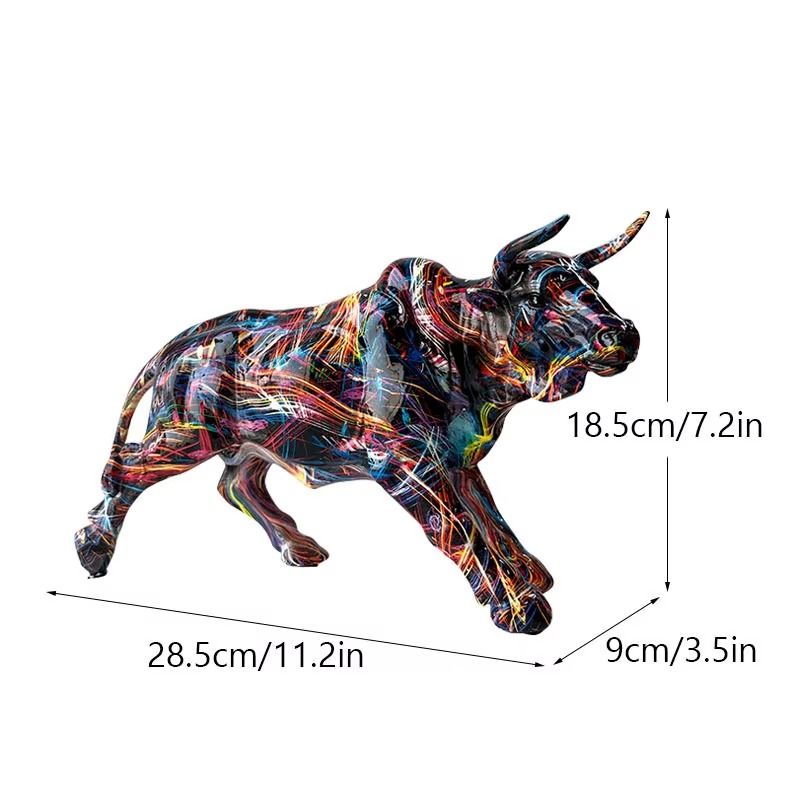 Pop Art Bull Figurine