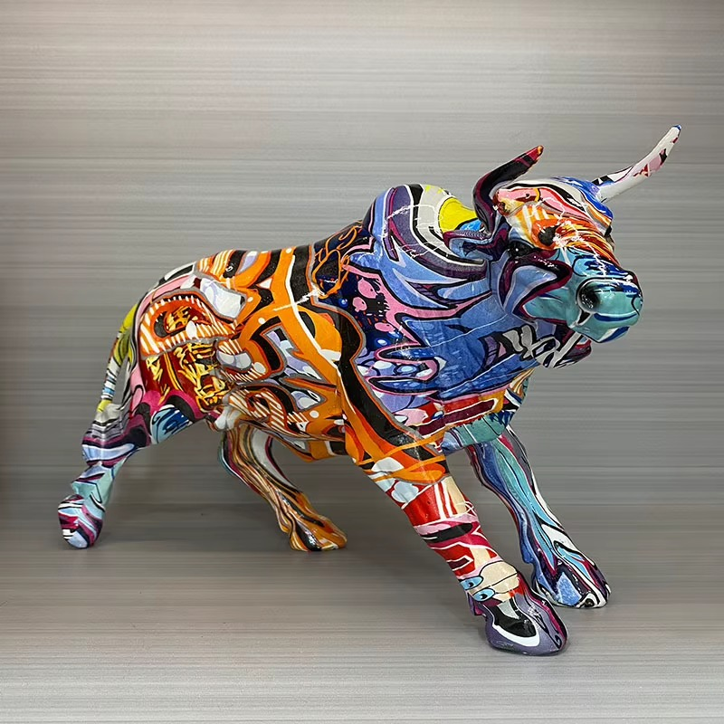 Pop Art Bull Figurine