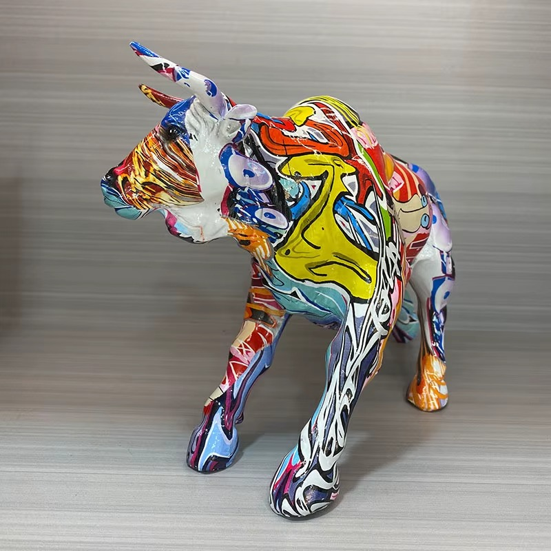 Pop Art Bull Figurine